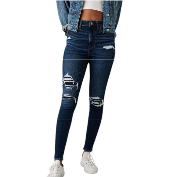 American Eagle Next Level Stretch Curvy Highest Rise Jegging SZ 12 NEW - Picture 1 of 12